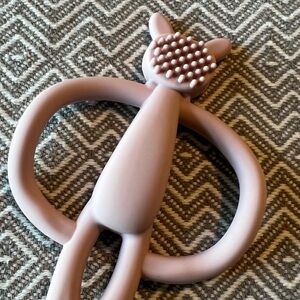 Pink Silicone Teething Toy